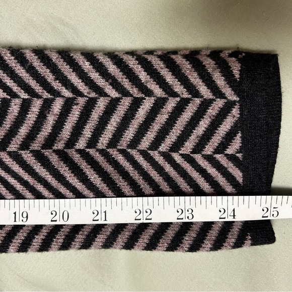 ANN TAYLOR Wool Blend Open Long Cardigan Duster in Woven Herringbone Pattern - Picture 8 of 11